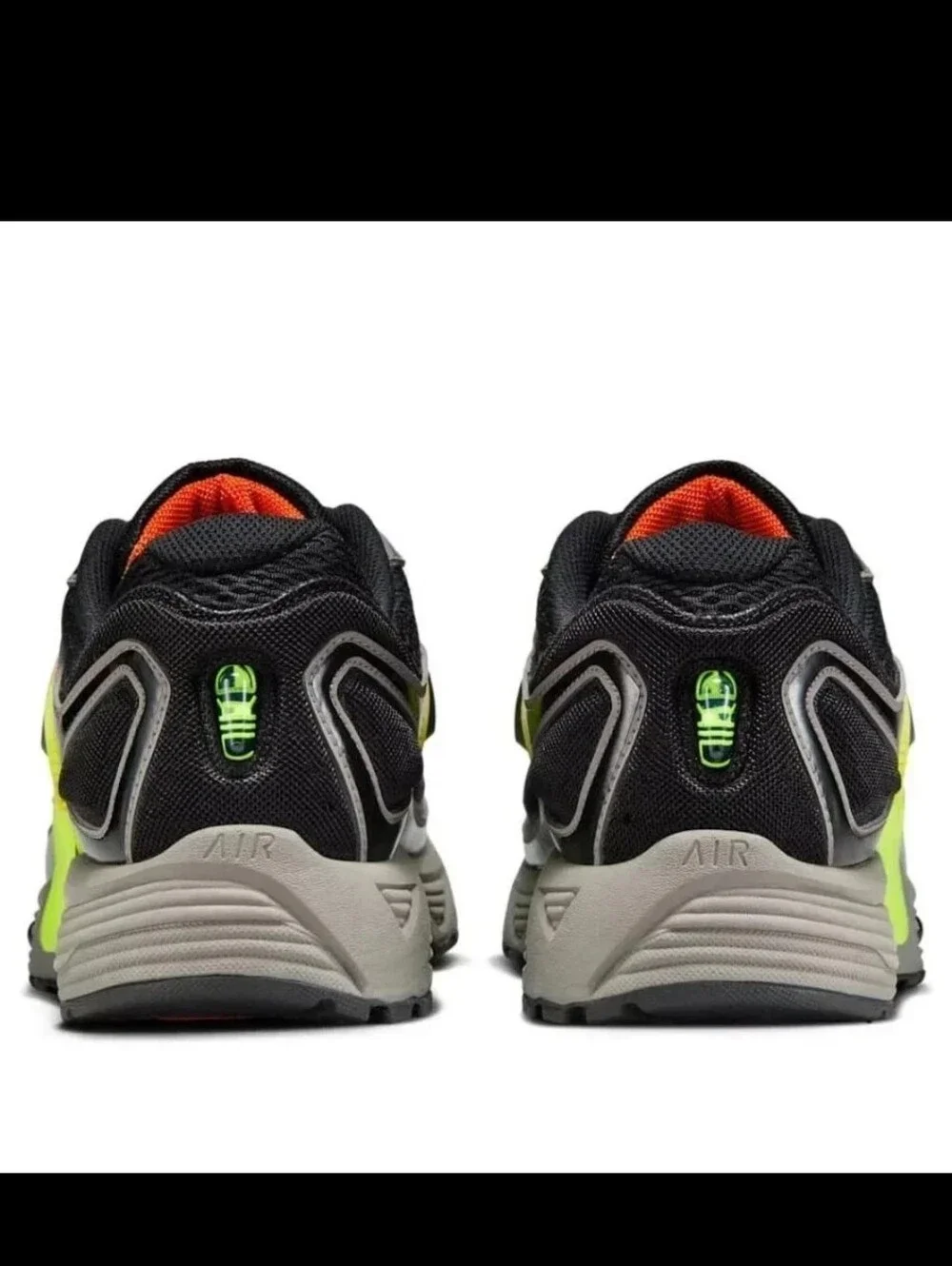 Nike FIRE! NWOB! Air Pegasus Wave Sneakers in Black Ironstone Safety Orange. 13.